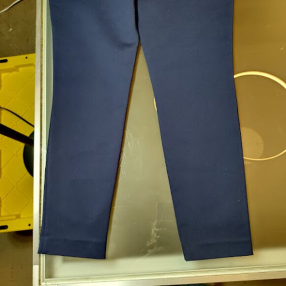 DONNA KARAN High Rise Straight Leg Stretch Dress Pants Cotton Blend Structured 4 - Picture 8 of 13